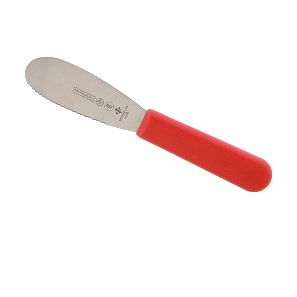 Spreader, Serrated , 3-1/2", Red
